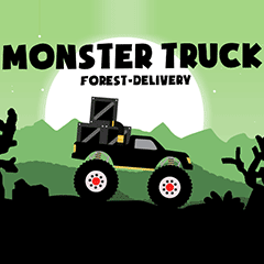 Monster Truck Forest Delivery gameplay